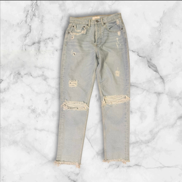 boyish Light Blue Distressed Jeans - Picture 2 of 7